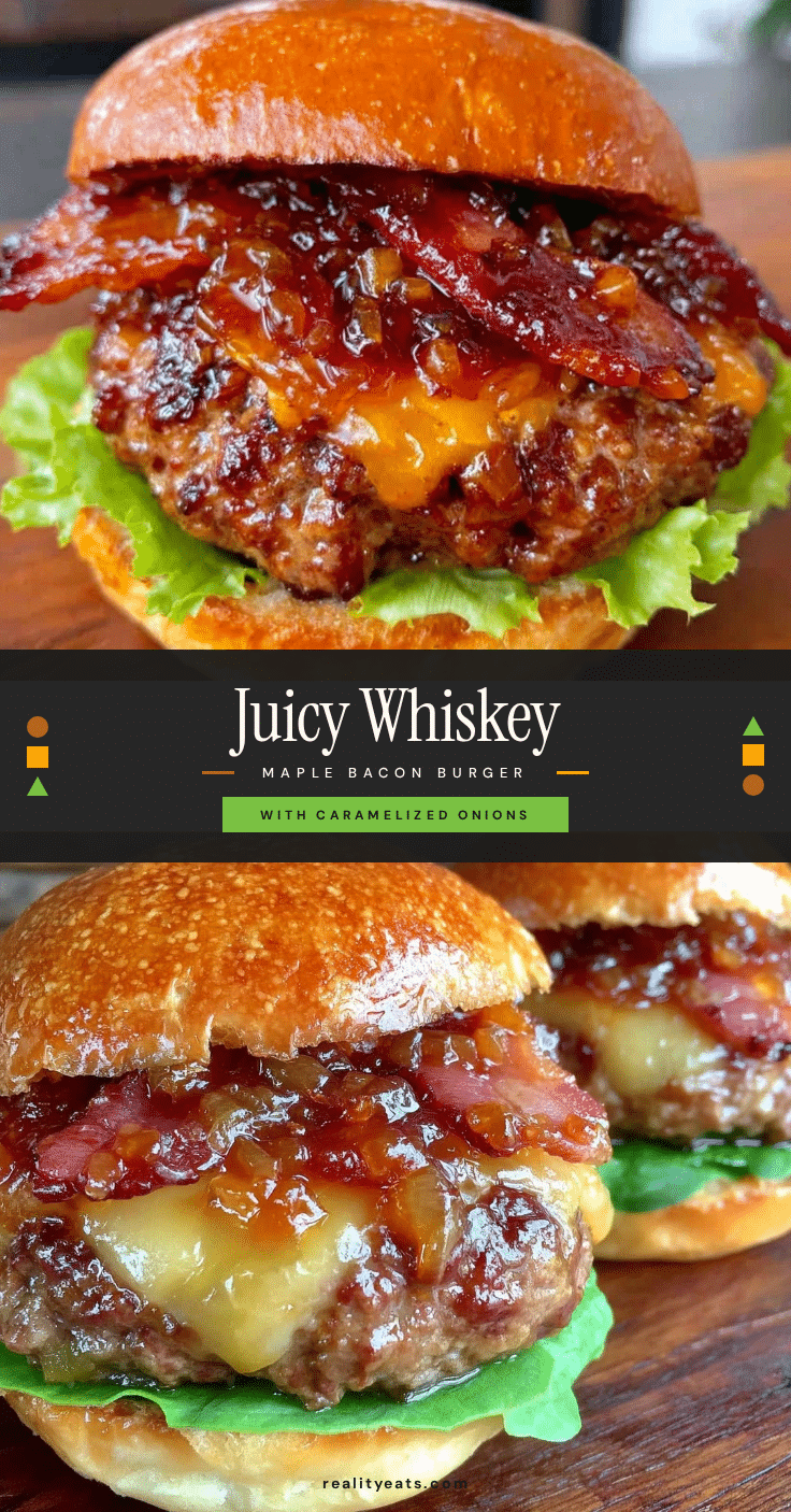 whiskey maple bacon burger recipe