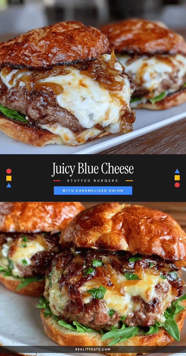 blue cheese stuffed burgers recipe