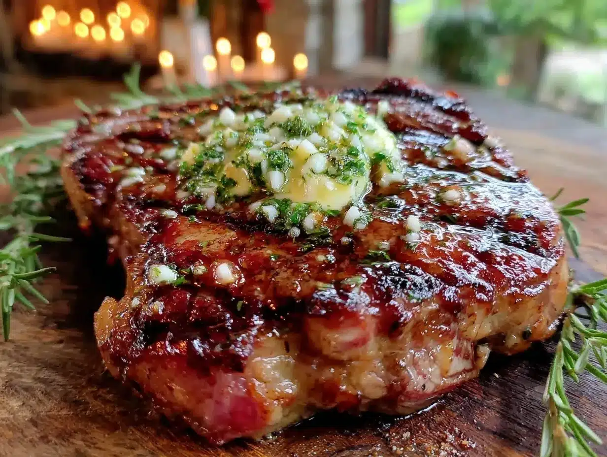 bourbon-glazed grilled ribeye steak preparation steps