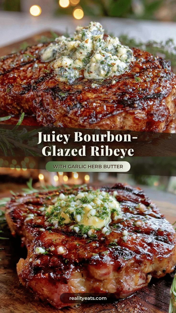 bourbon-glazed grilled ribeye steak recipe