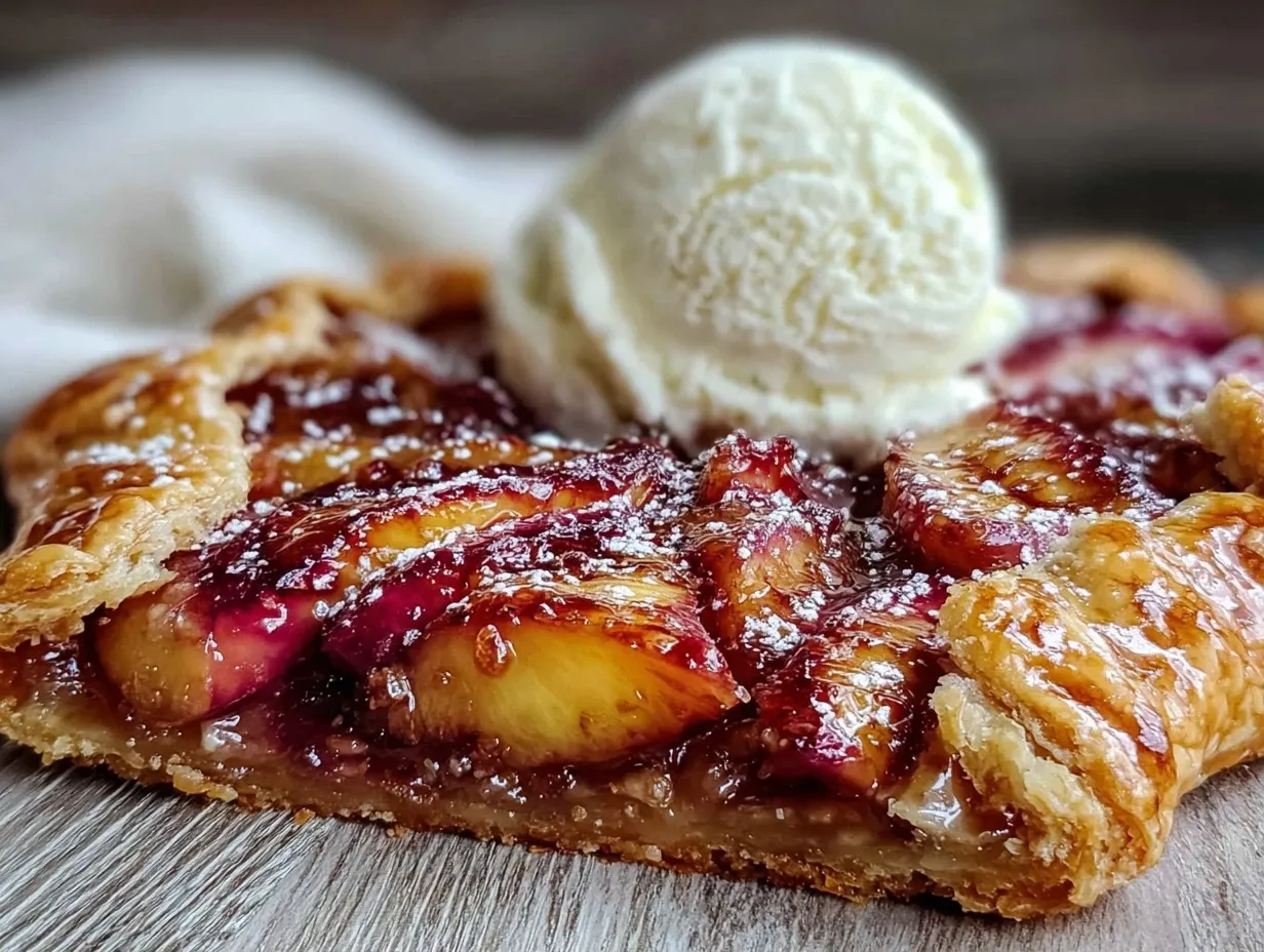brown butter nectarine galette preparation steps