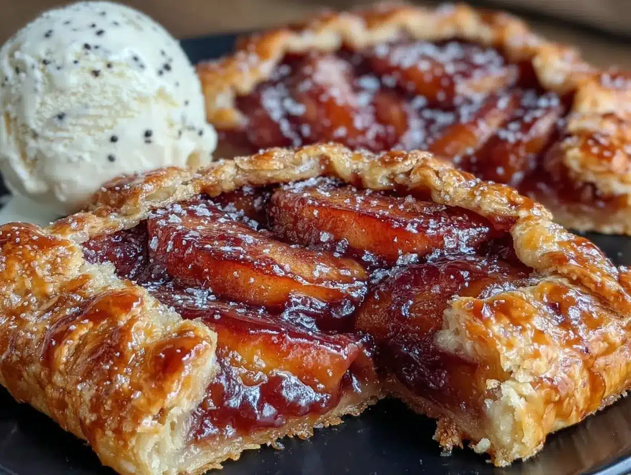 brown butter peach galette preparation steps