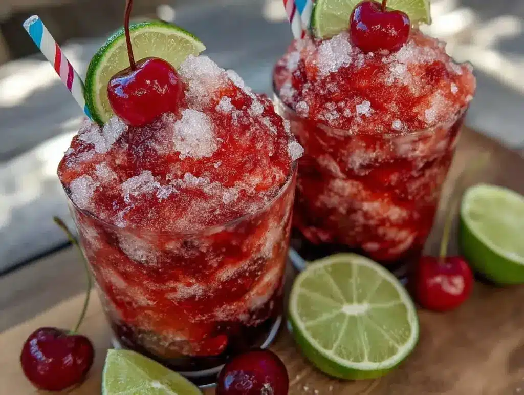 cherry limeade slushies - featured image