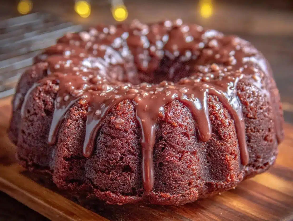 chocolate stout bundt cake preparation steps