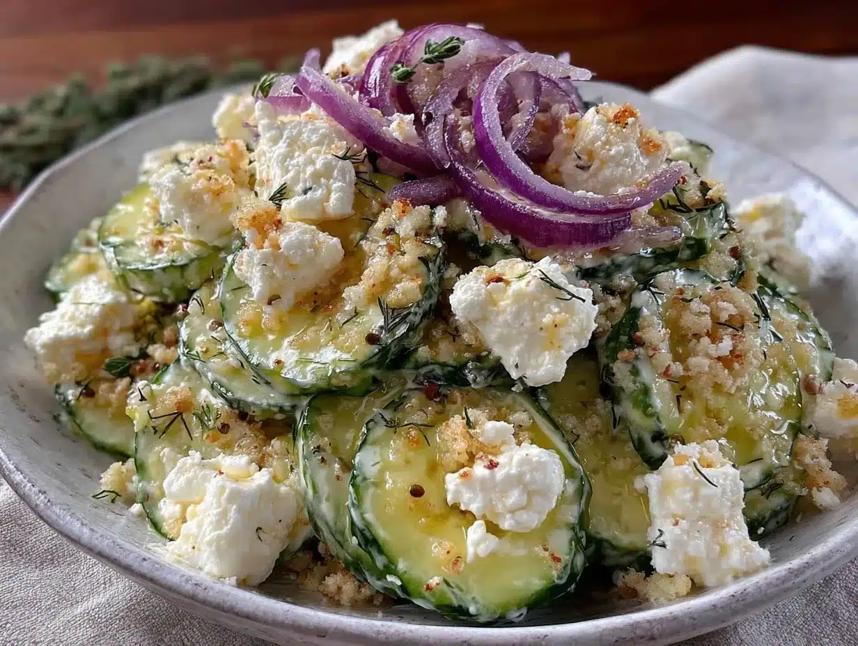 creamy dill cucumber salad preparation steps