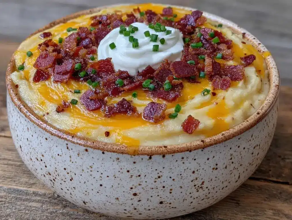 creamy loaded baked potato soup - featured image