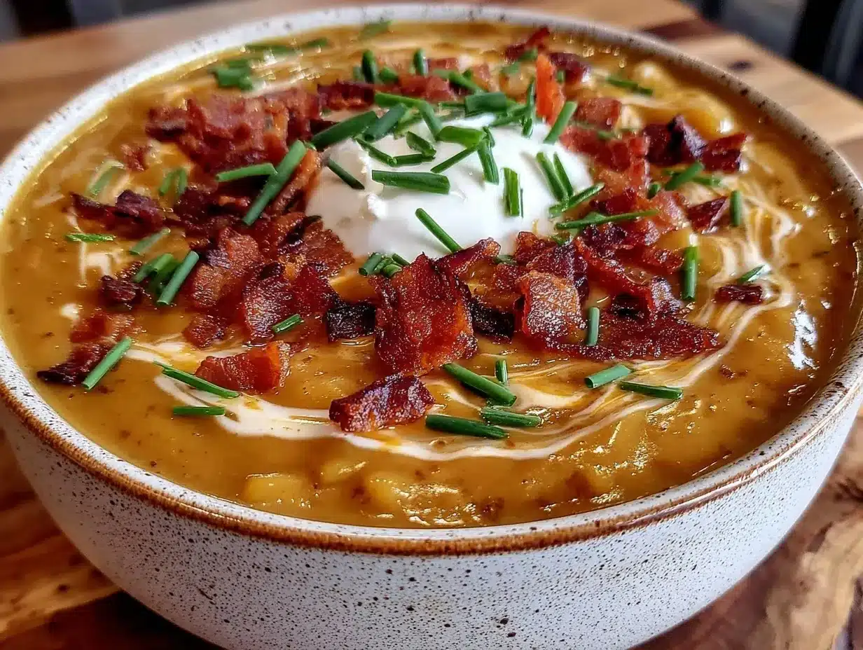 creamy loaded baked potato soup preparation steps
