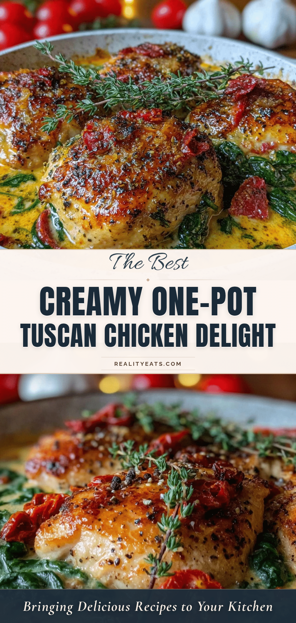 creamy one-pot Tuscan chicken recipe