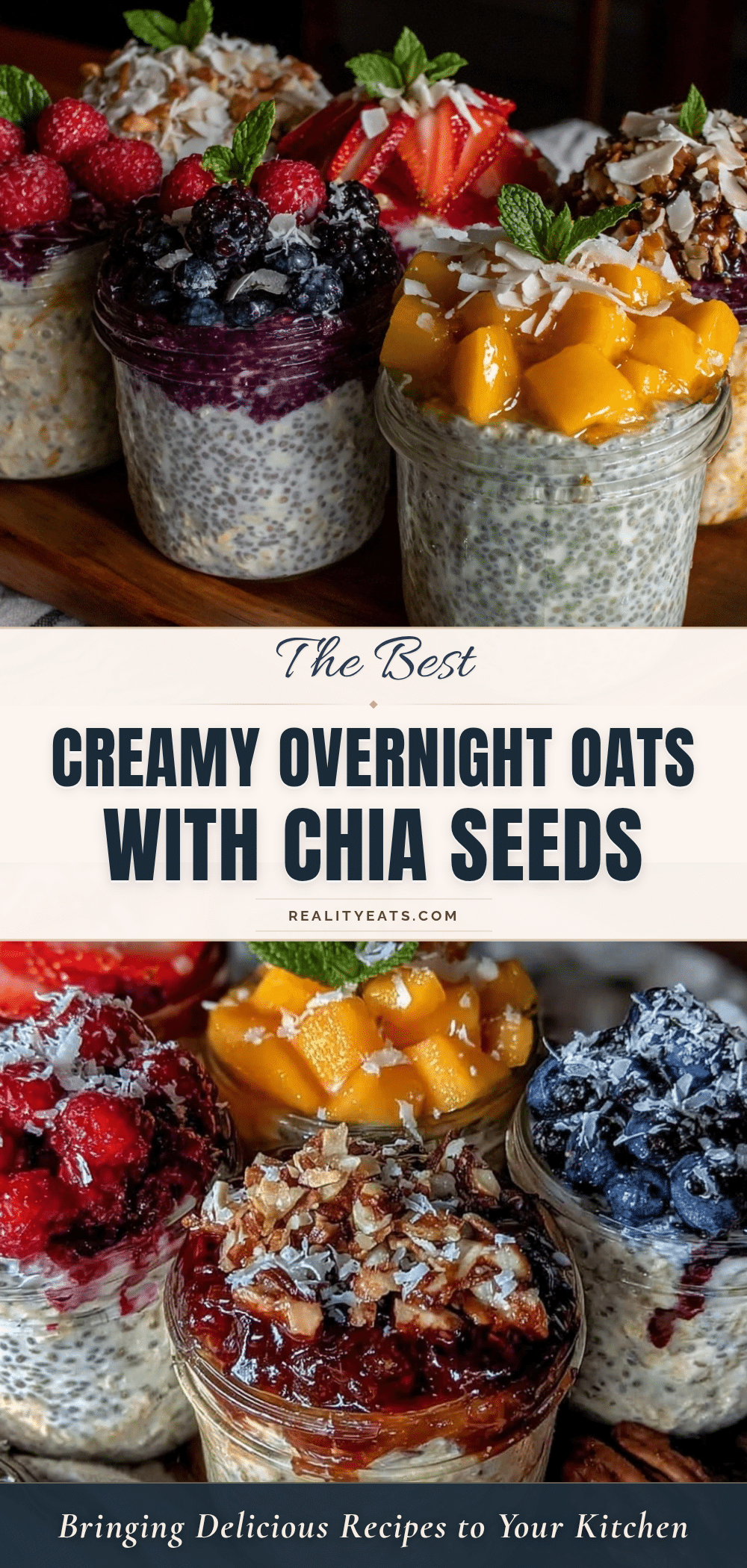 creamy overnight oats with chia seeds recipe
