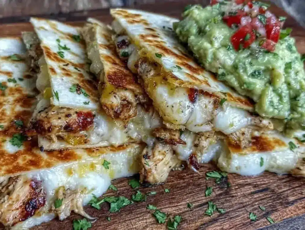 crispy chicken quesadillas - featured image