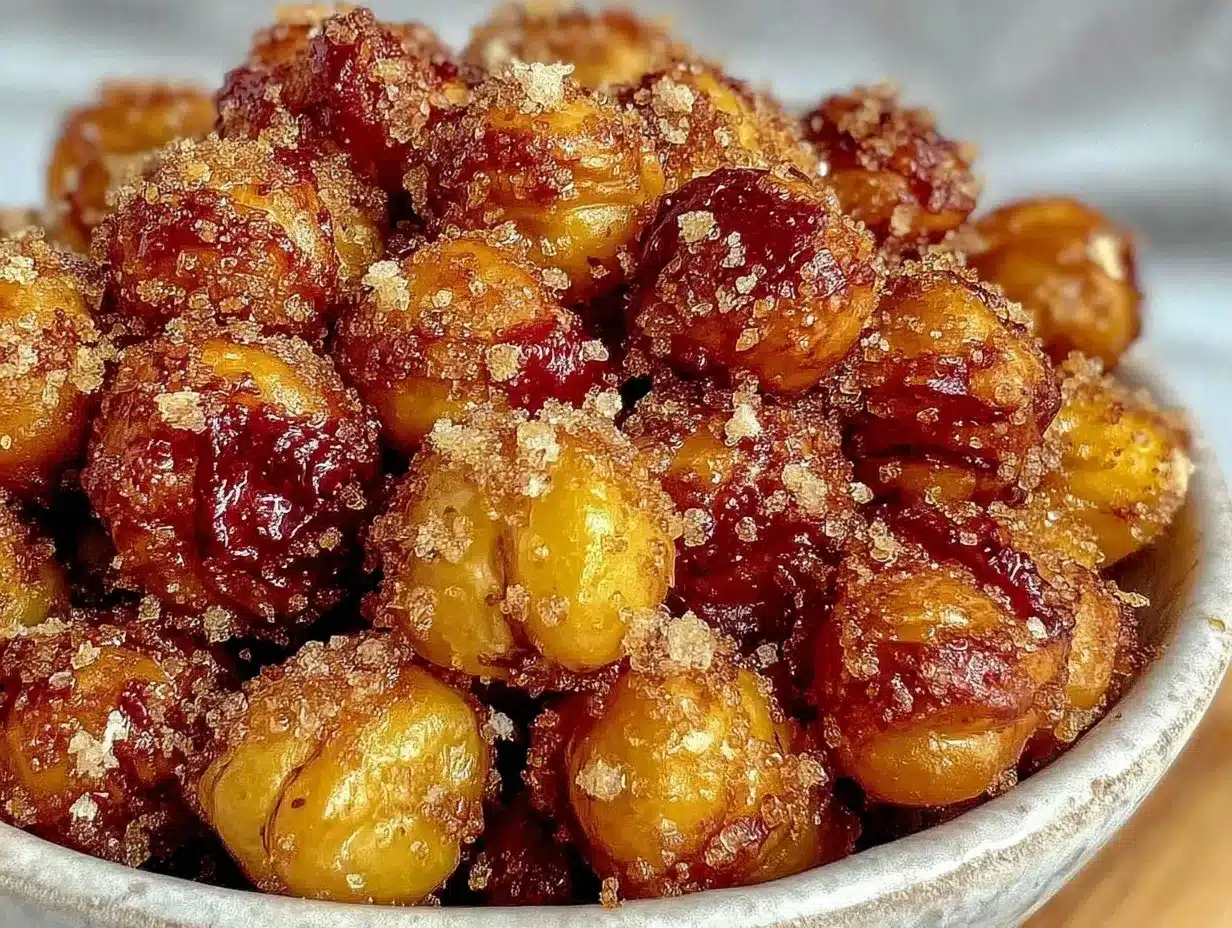 crispy cinnamon sugar air fryer chickpeas preparation steps