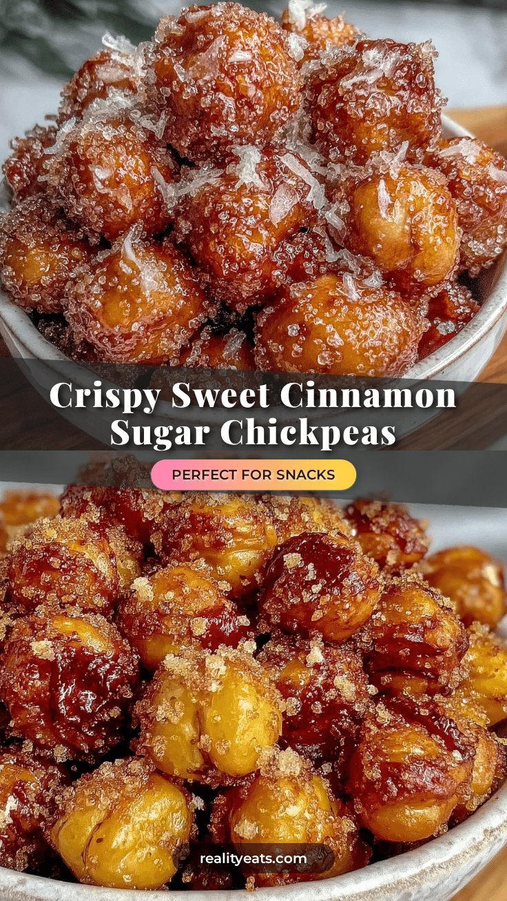 crispy cinnamon sugar air fryer chickpeas recipe