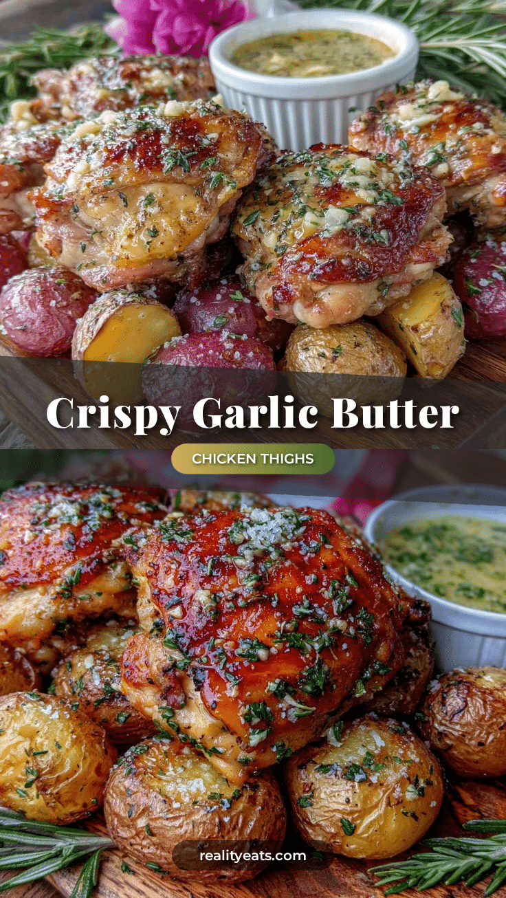 crispy garlic butter chicken thighs recipe