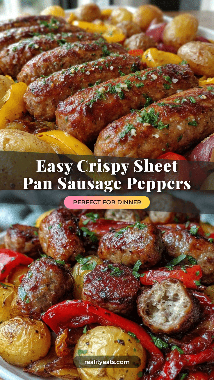 crispy sheet pan sausage and peppers recipe