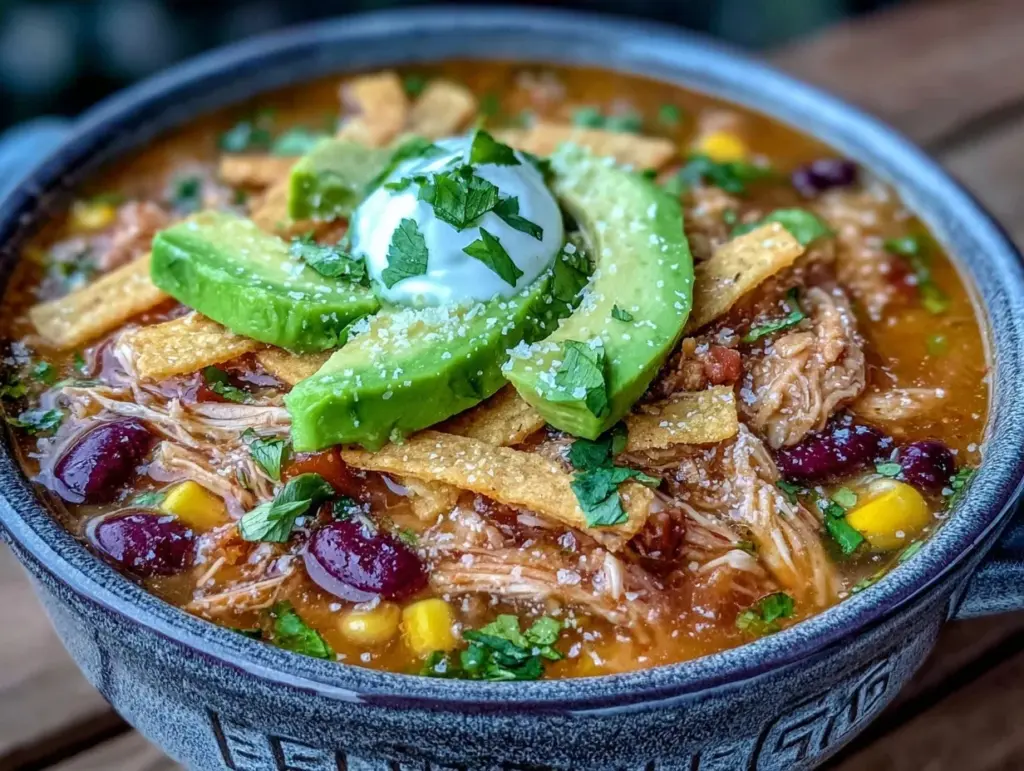 crockpot chicken tortilla soup - featured image