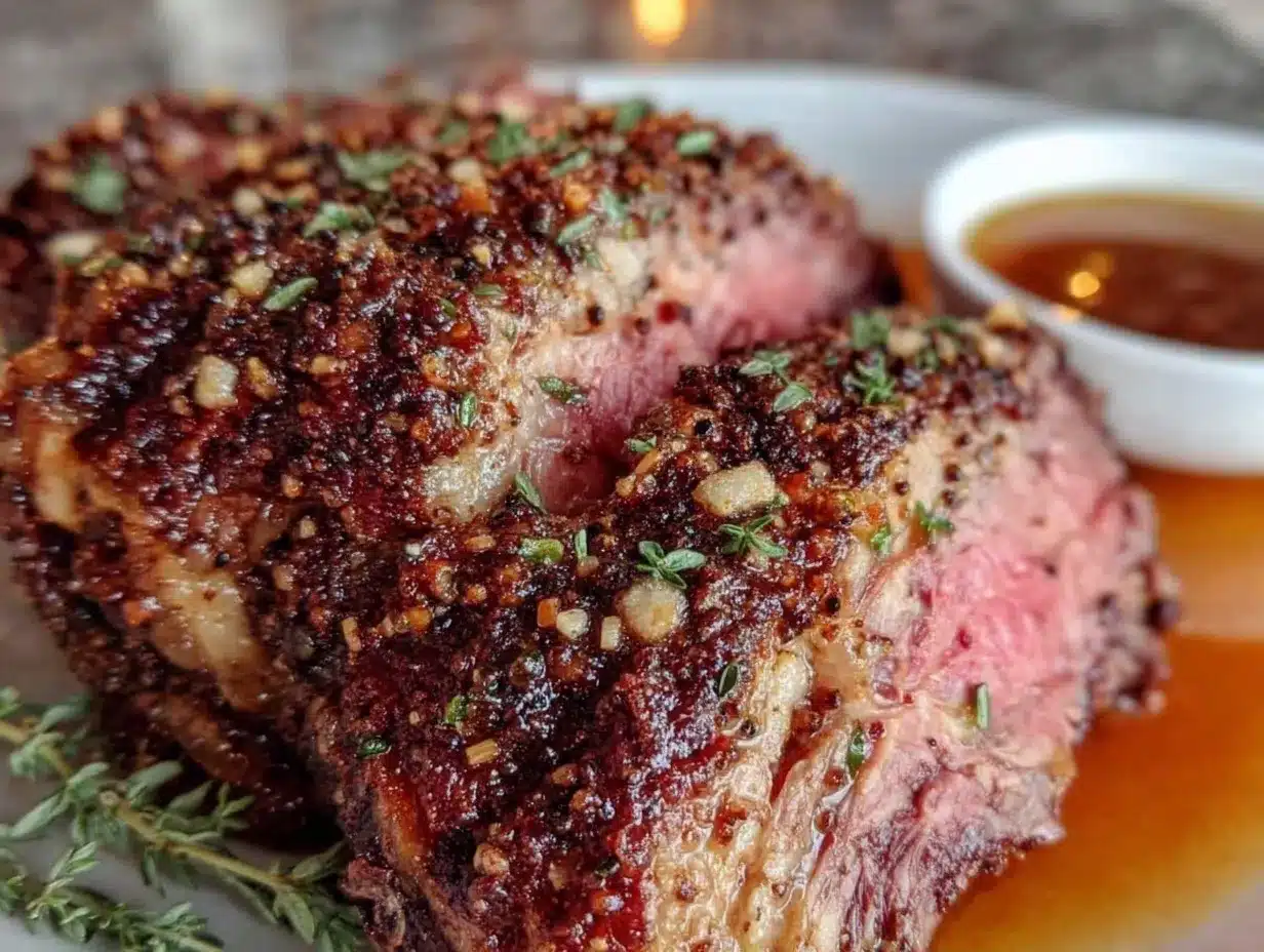 espresso-rubbed prime rib roast preparation steps