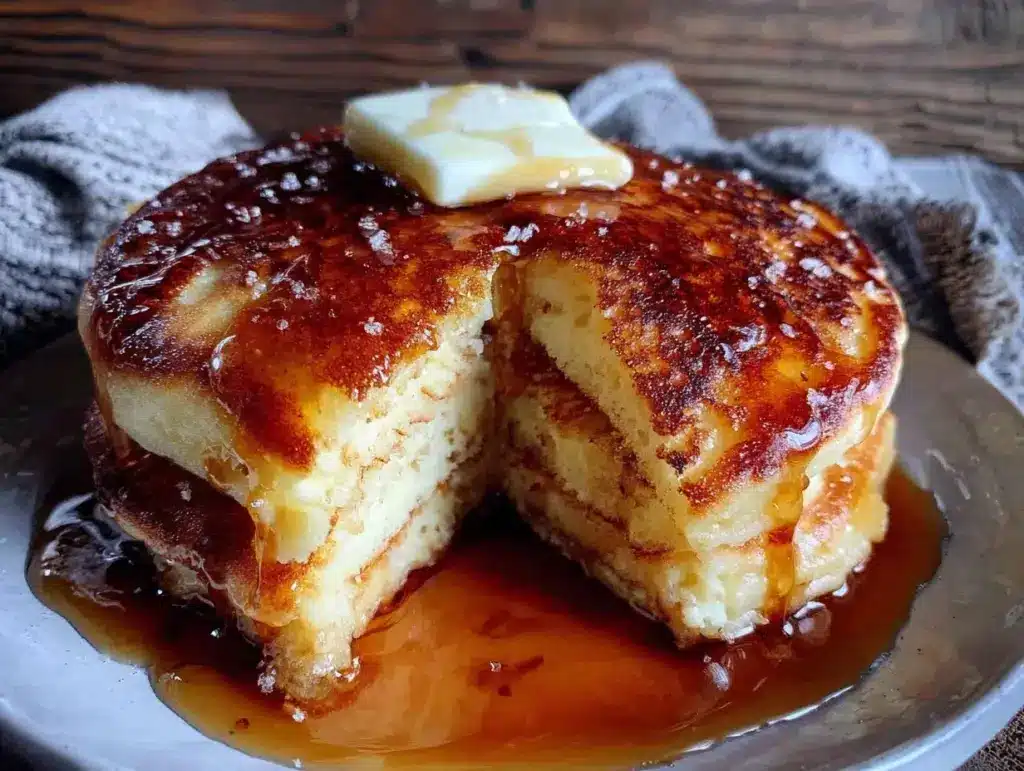 fluffy classic buttermilk pancakes - featured image