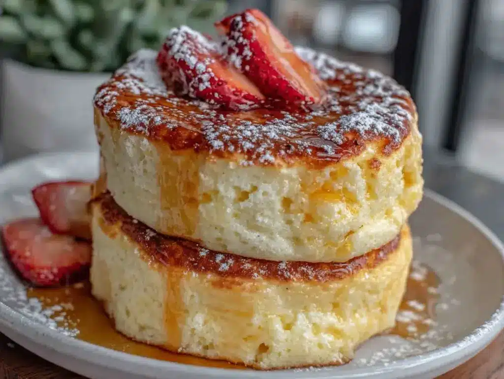 fluffy japanese souffle pancakes - featured image