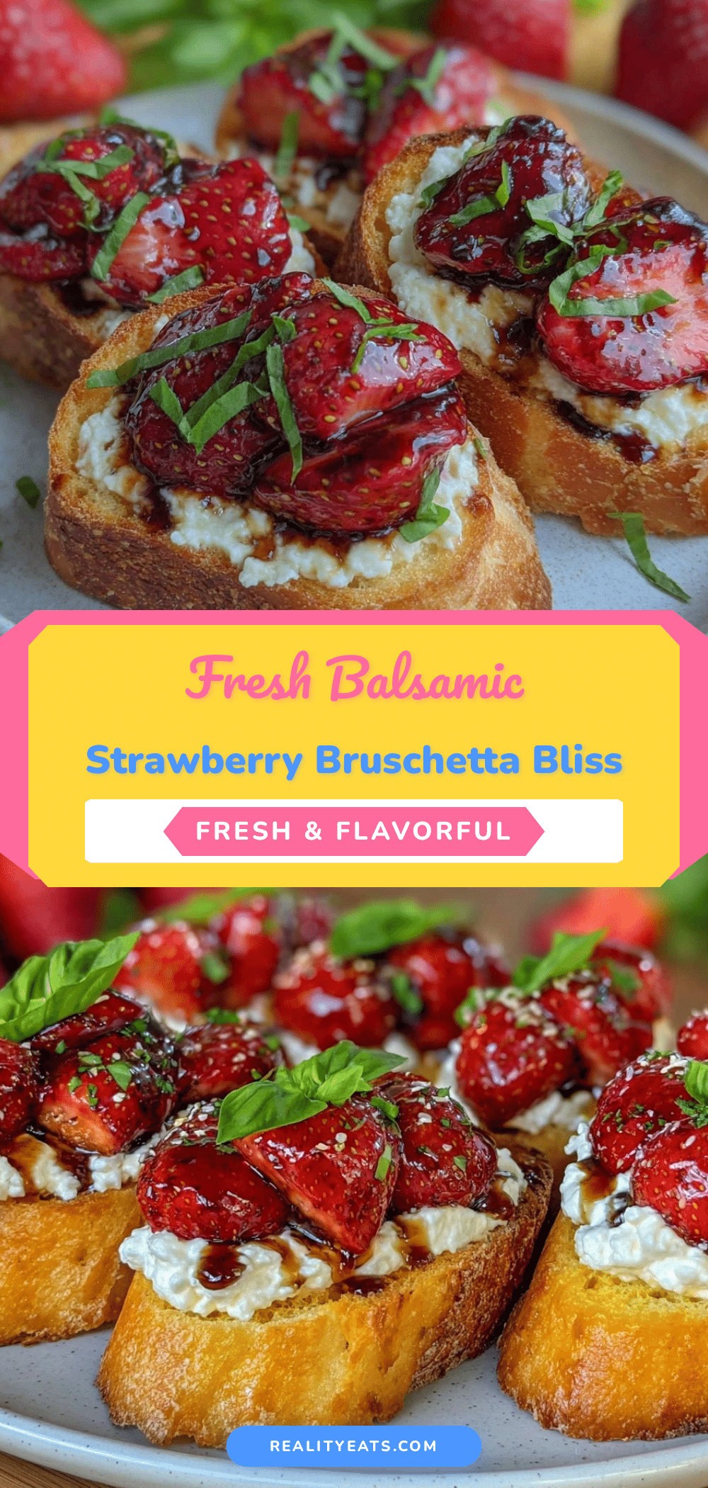 fresh balsamic strawberry bruschetta recipe