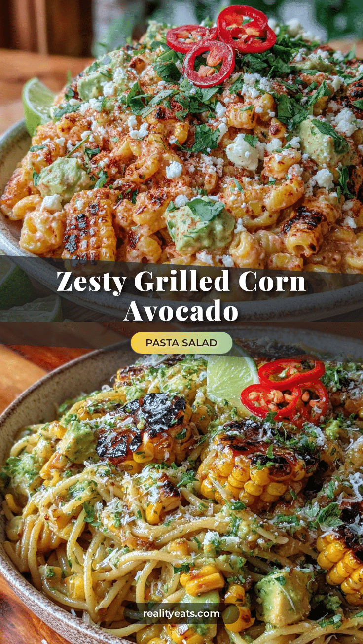 fresh grilled corn and avocado pasta salad recipe
