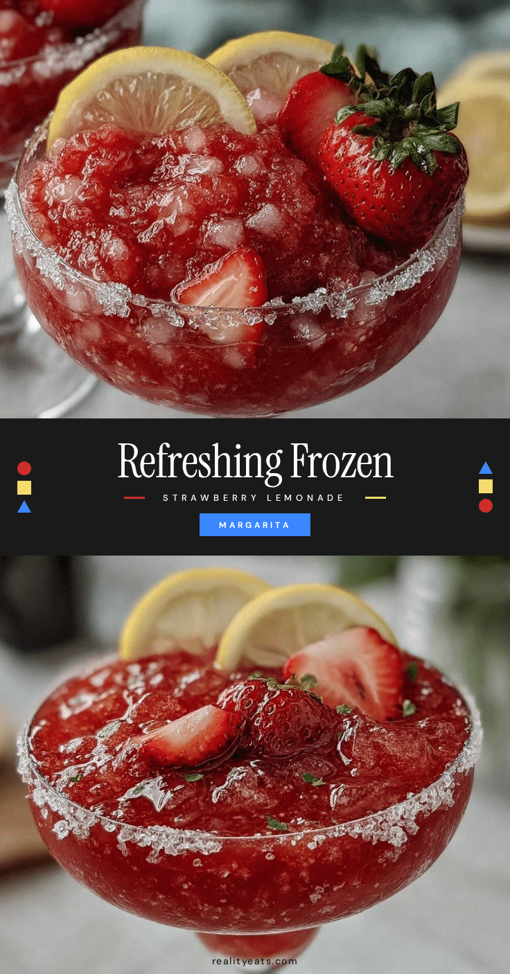 frozen strawberry lemonade margarita recipe