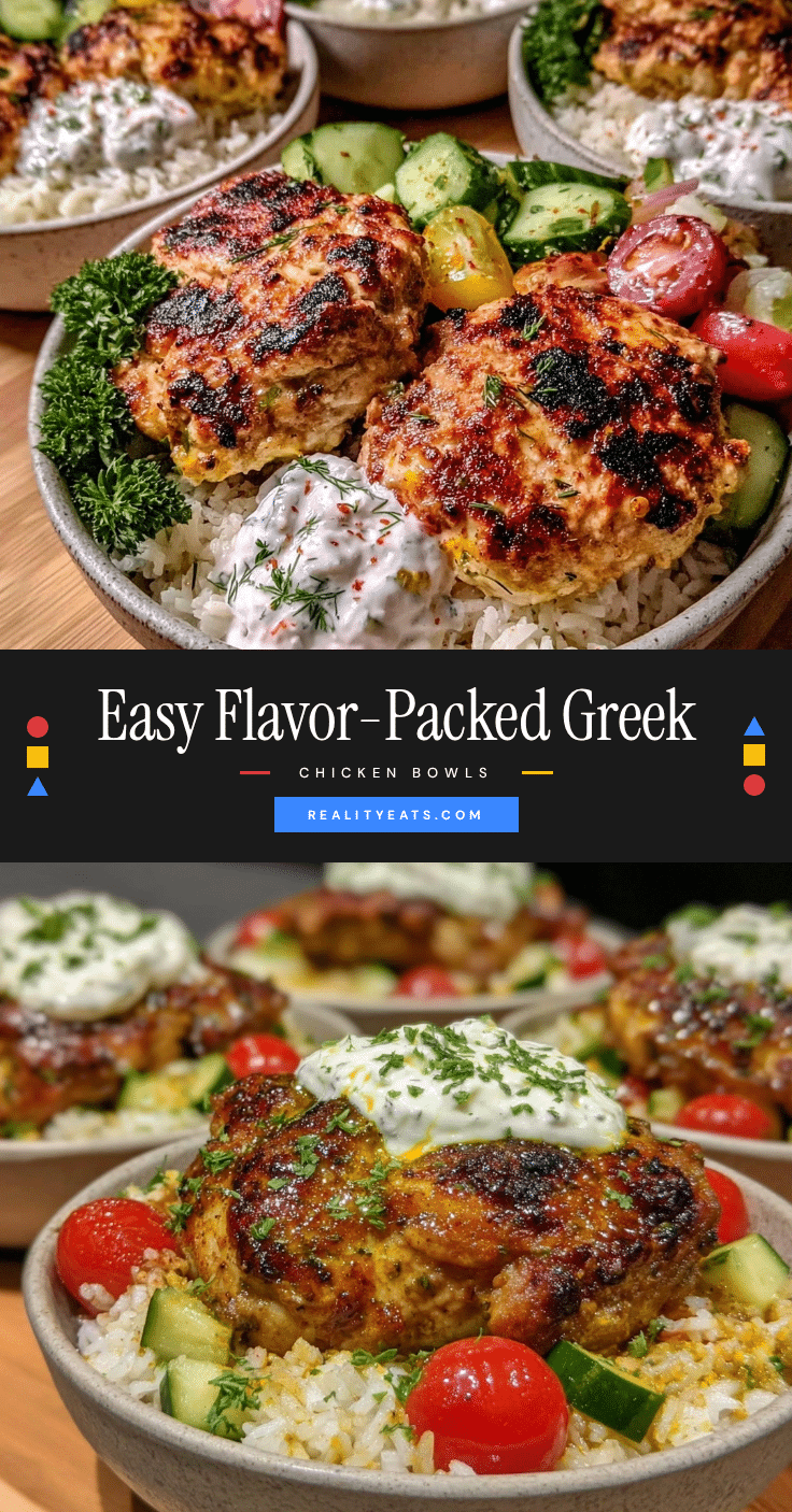 Greek chicken meal prep bowls recipe