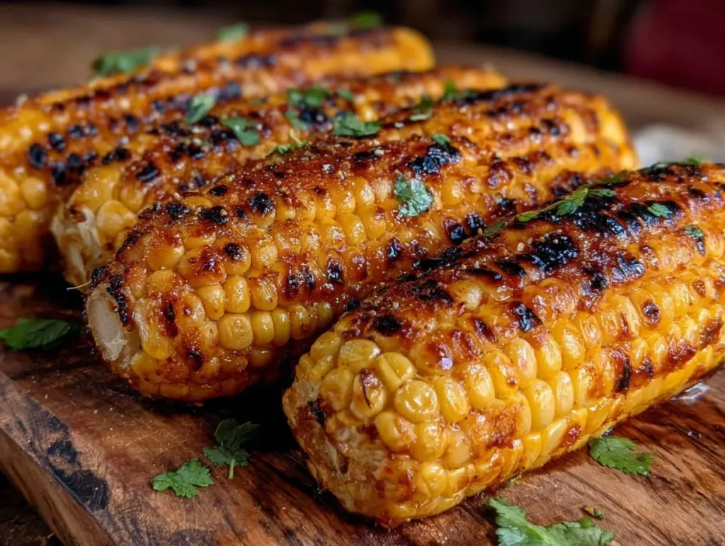 grilled corn on the cob with spicy sriracha lime butter - featured image