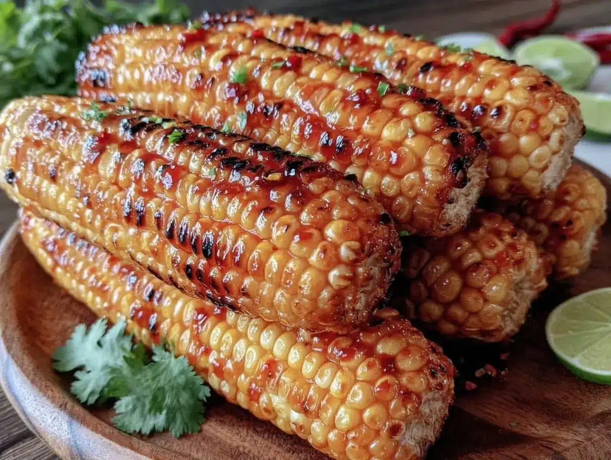 grilled corn on the cob with spicy sriracha lime butter preparation steps