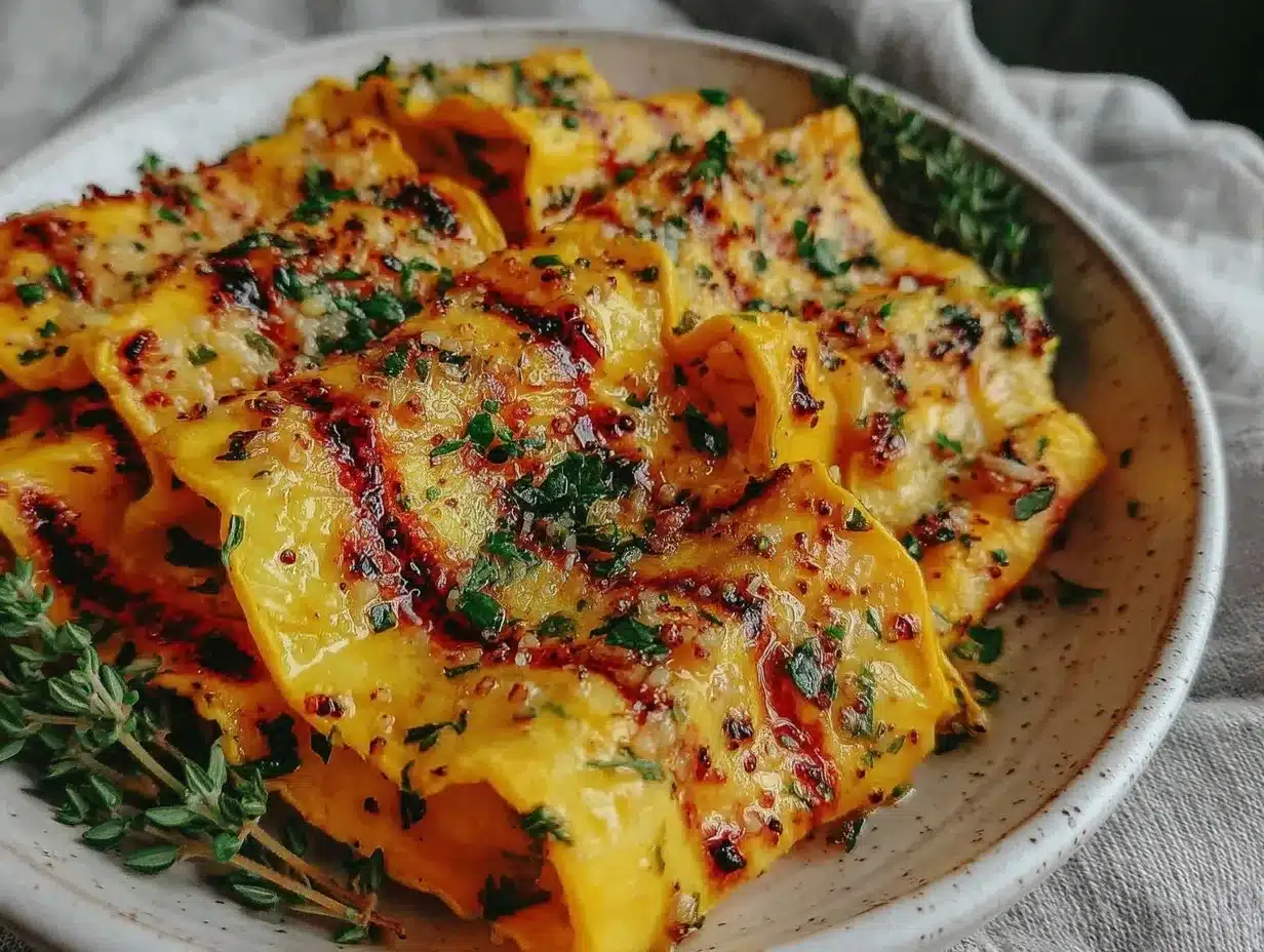 grilled yellow squash ribbons preparation steps