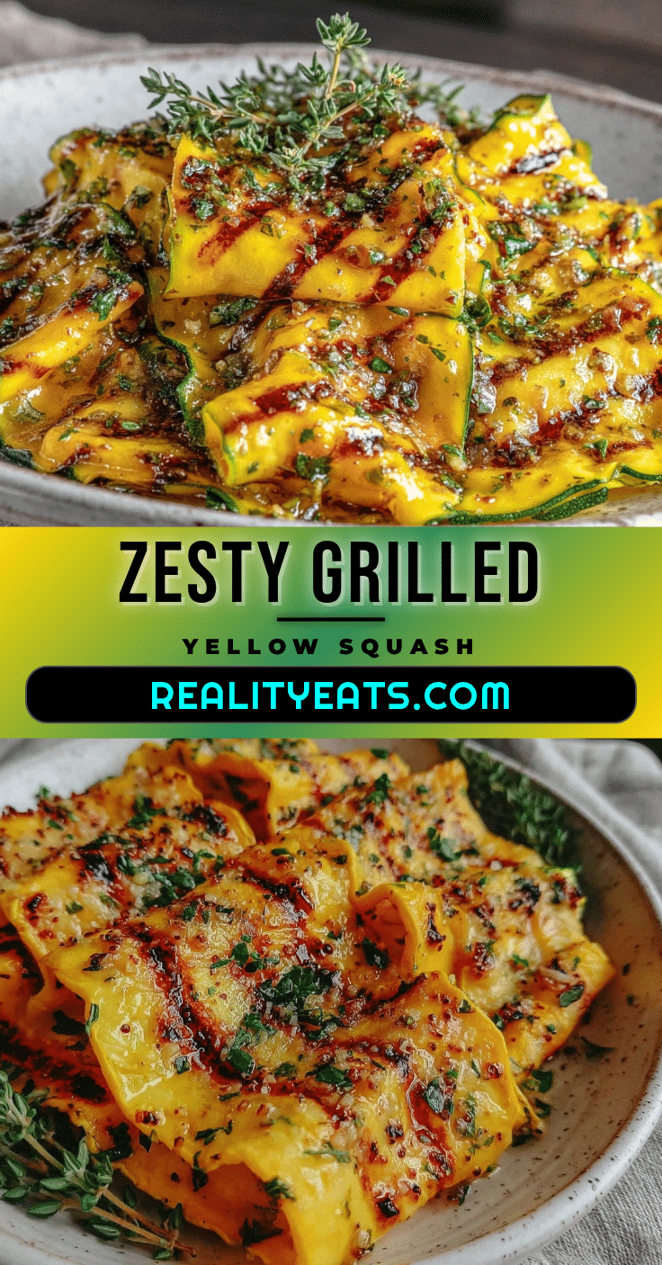 grilled yellow squash ribbons recipe