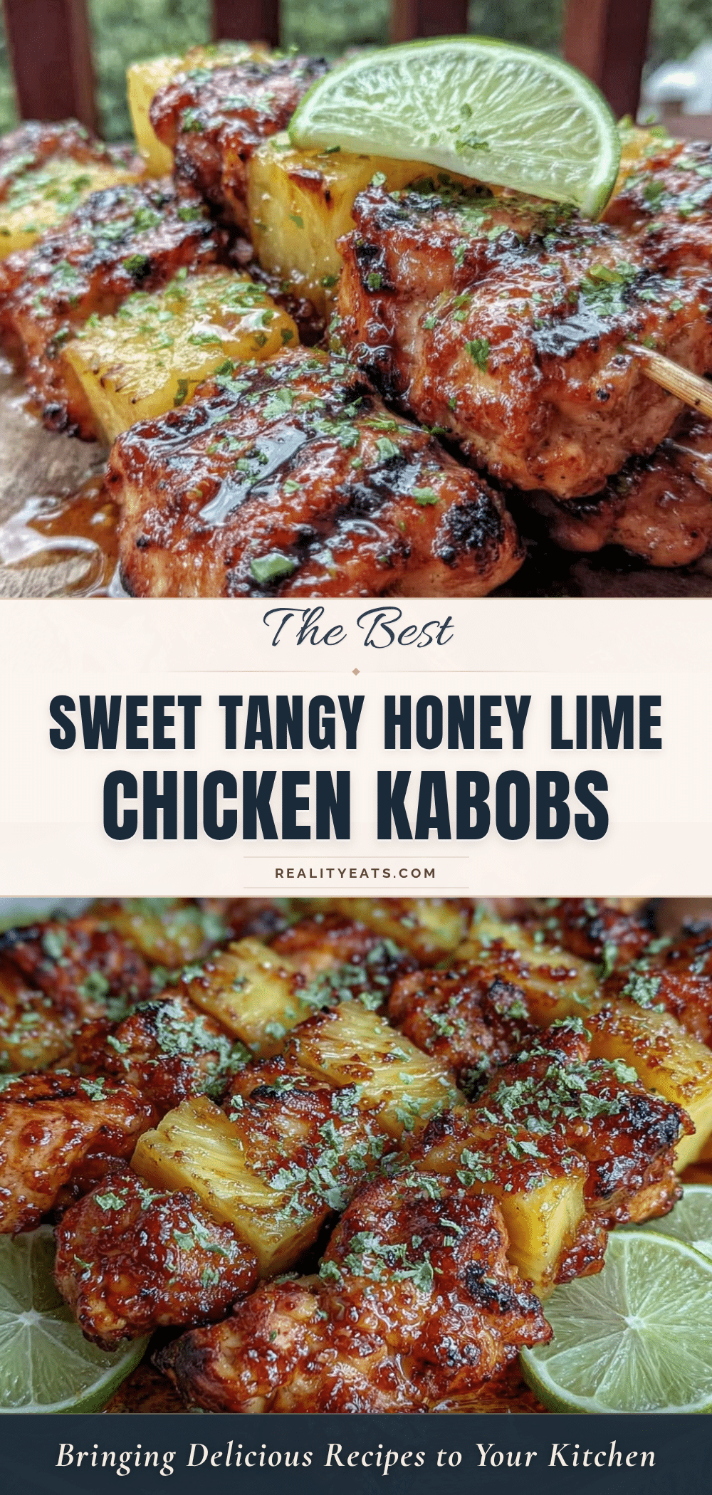 honey lime grilled chicken kabobs recipe