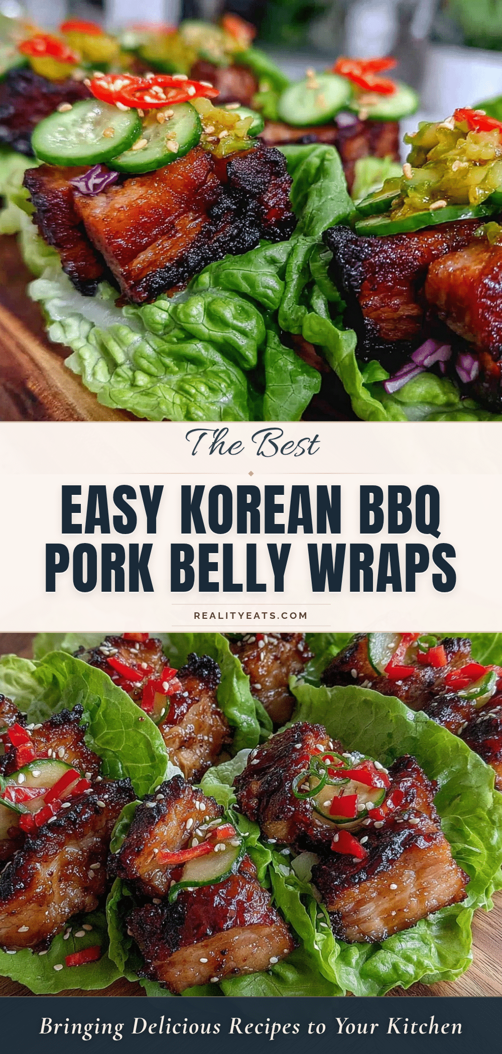 Korean BBQ pork belly lettuce wraps recipe