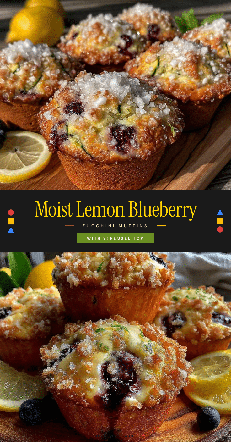 lemon blueberry zucchini muffins recipe