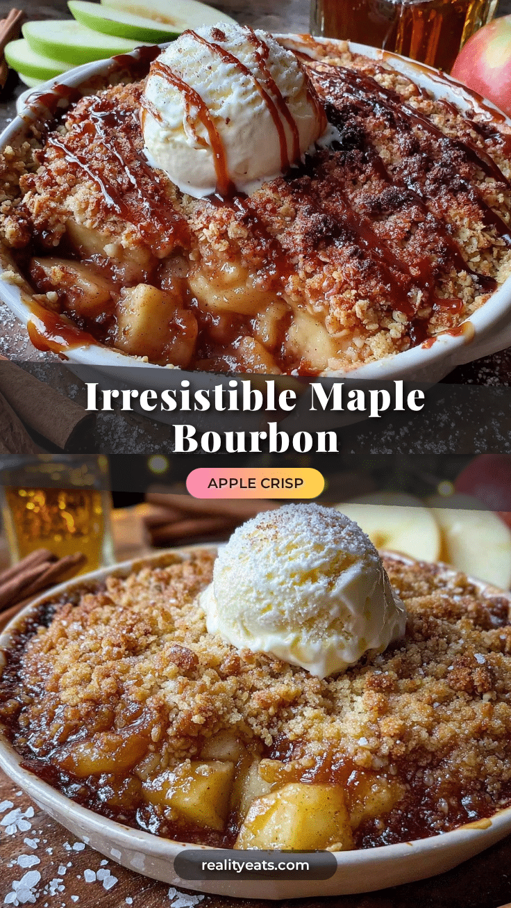 maple bourbon apple crisp recipe