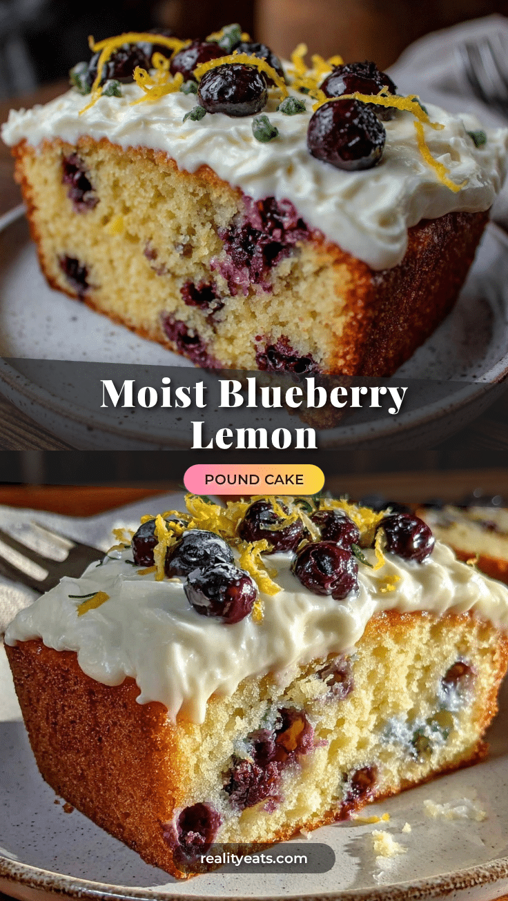 moist blueberry lemon pound cake recipe