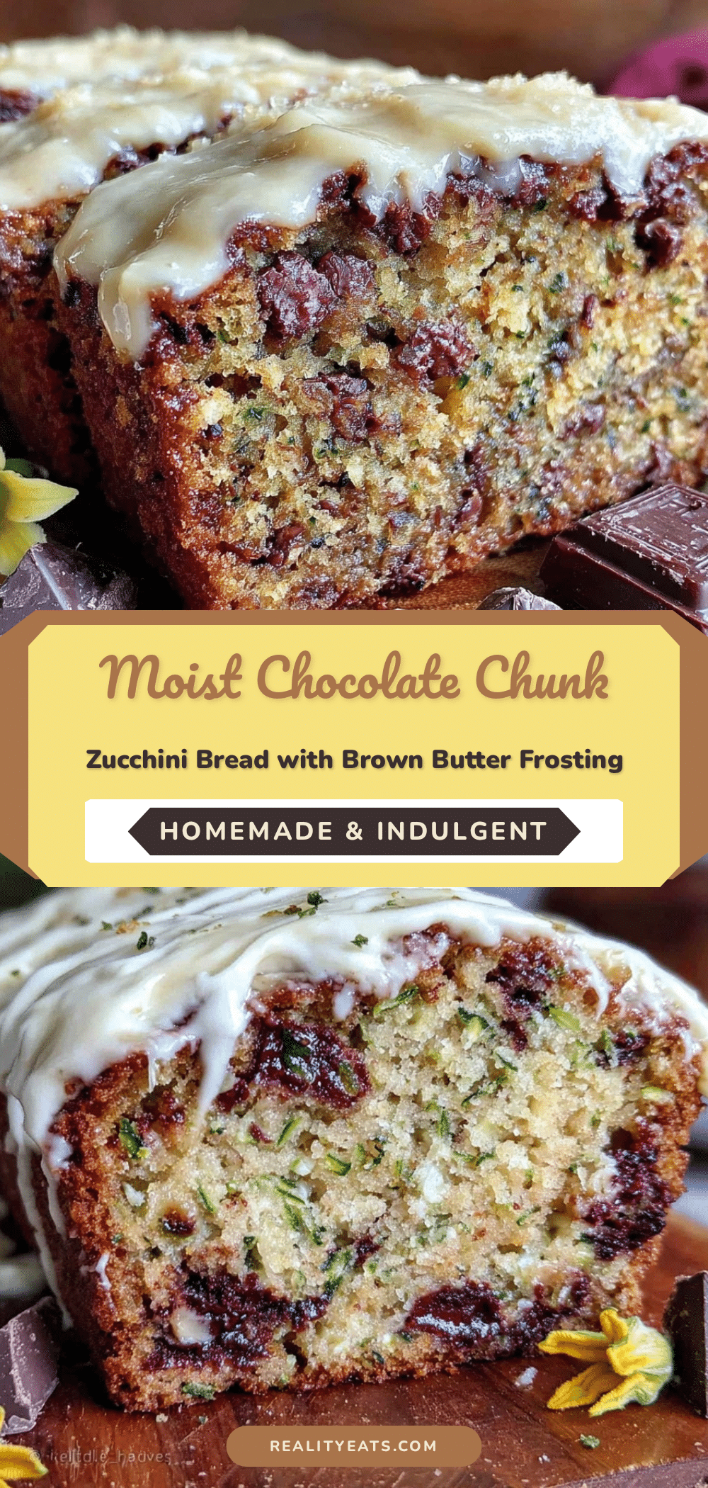 moist chocolate chunk zucchini bread recipe