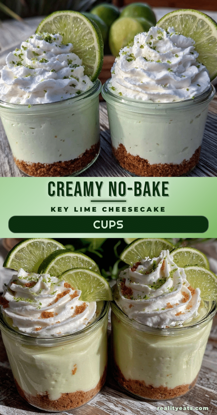 no bake key lime cheesecake cups recipe