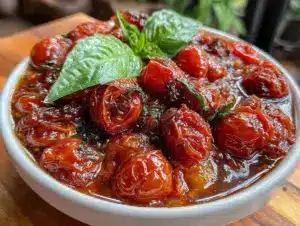 oven roasted cherry tomato sauce - featured image