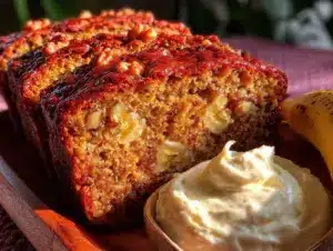 protein-packed banana bread recipe with greek yogurt - featured image