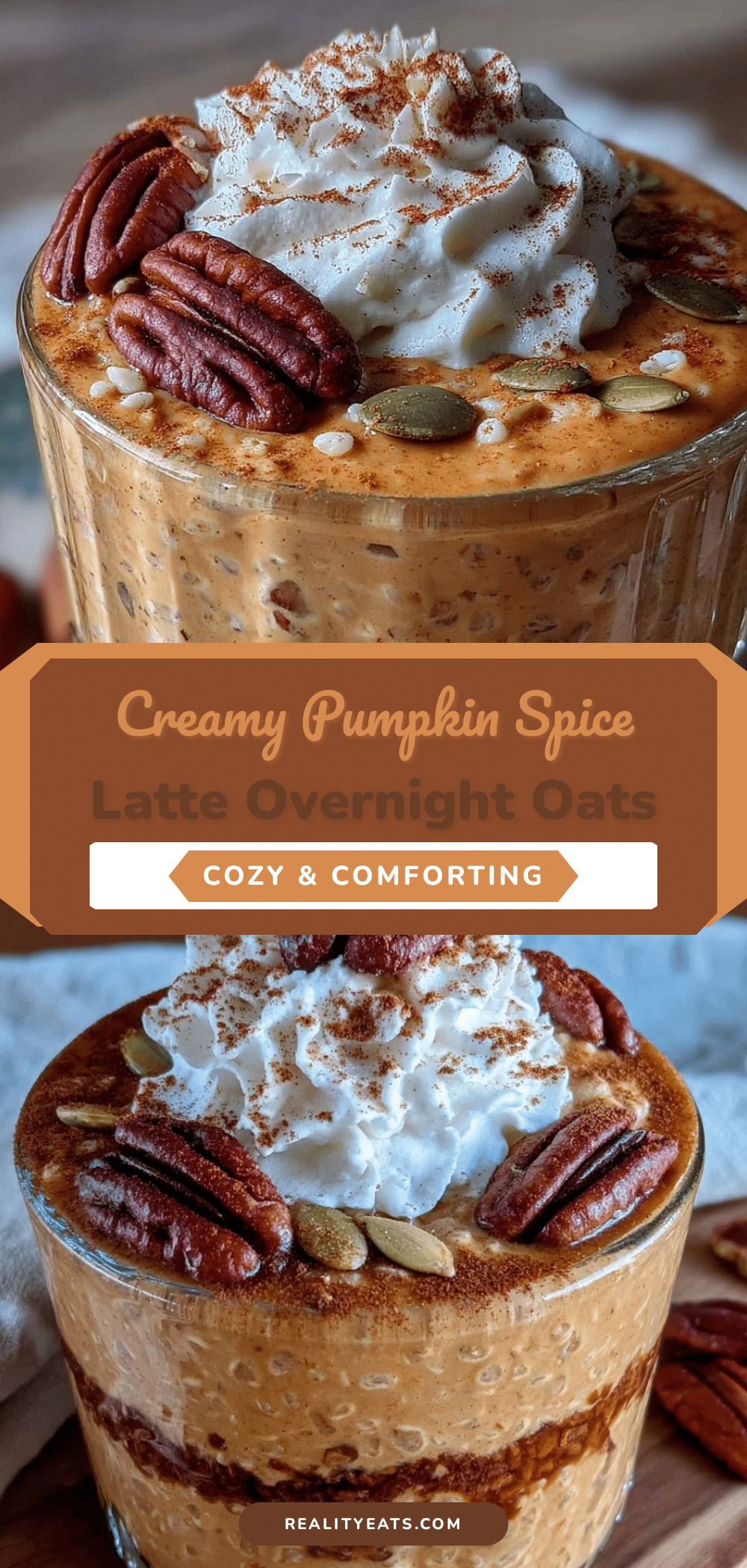pumpkin spice latte overnight oats recipe