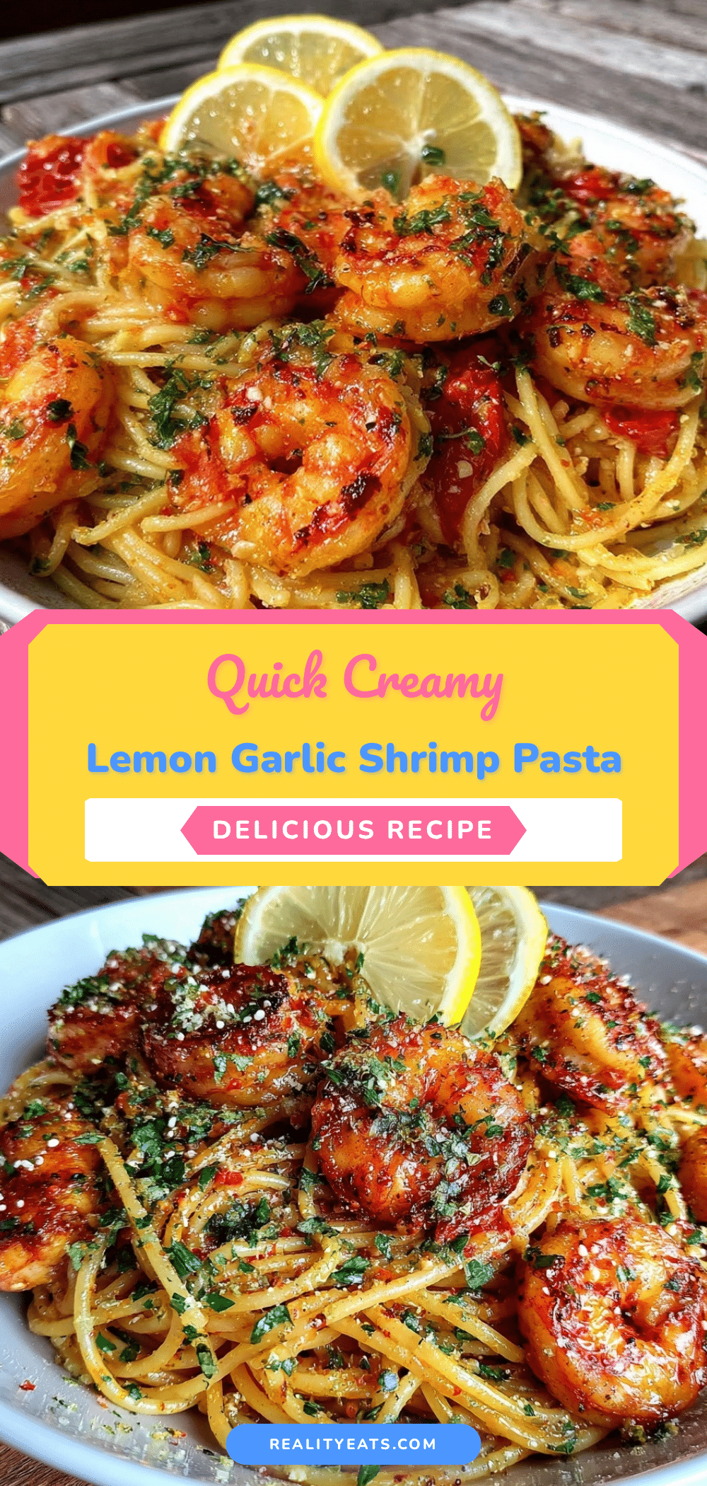 quick creamy lemon garlic butter shrimp pasta recipe