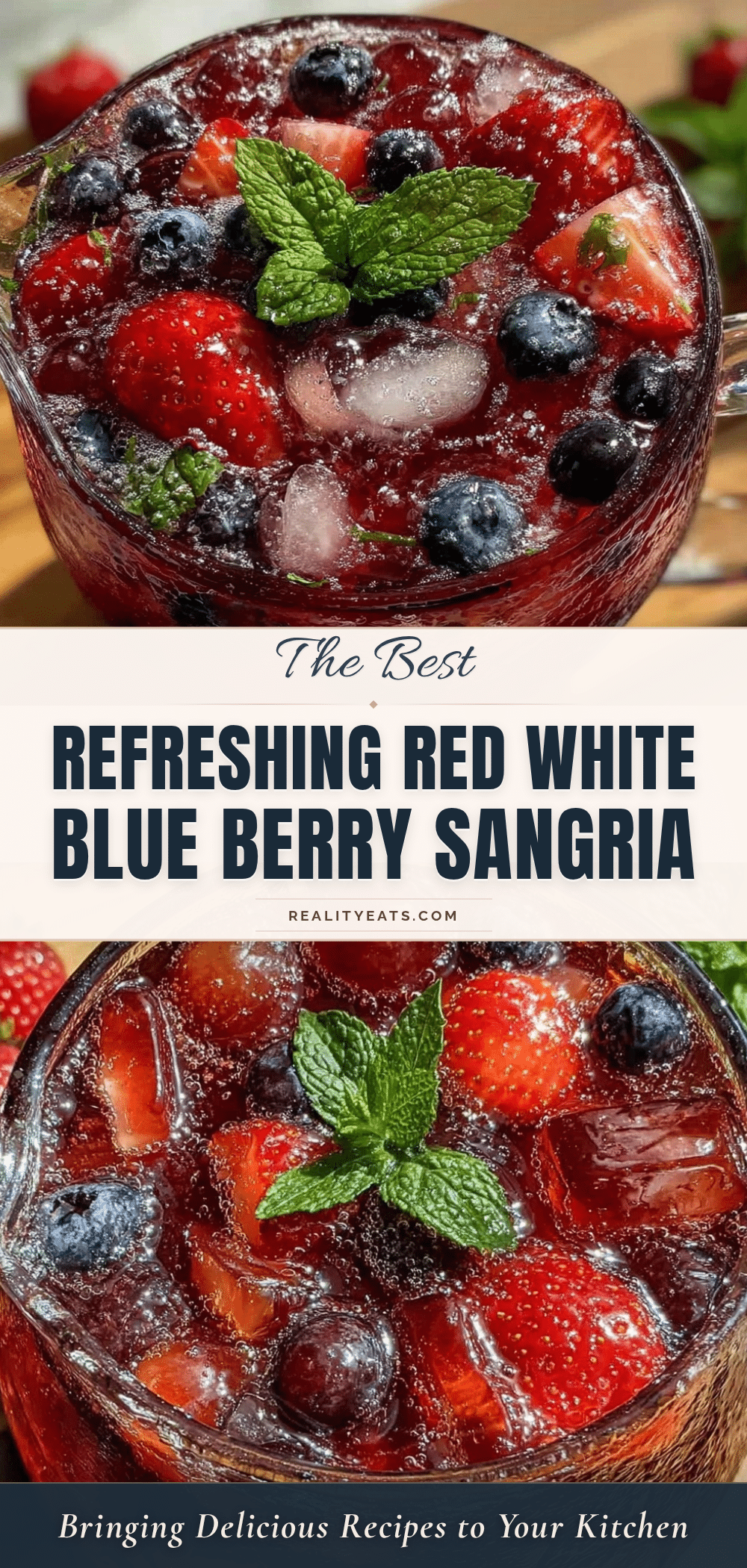 refreshing red white and blue sangria recipe