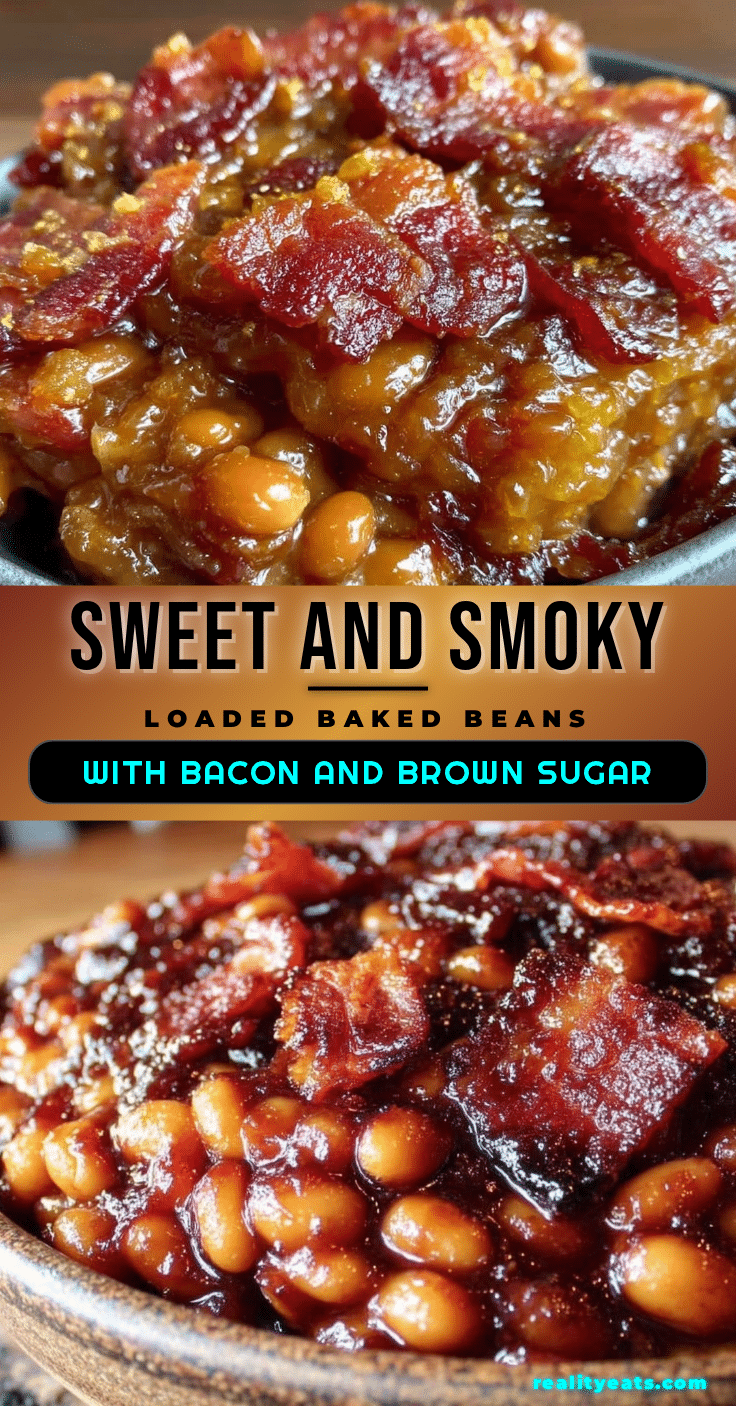 savory loaded baked beans with bacon and brown sugar recipe