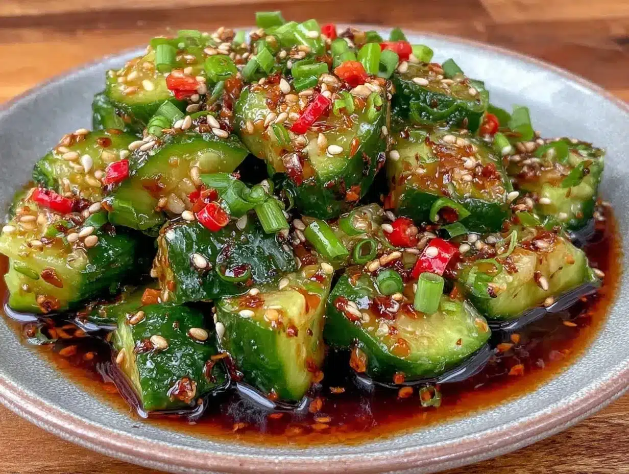 smashed cucumber salad preparation steps