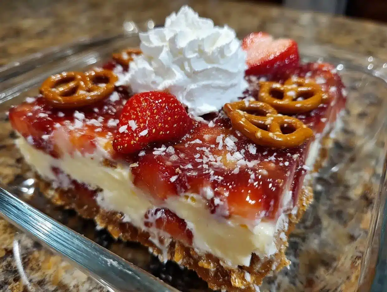 strawberry pretzel salad preparation steps