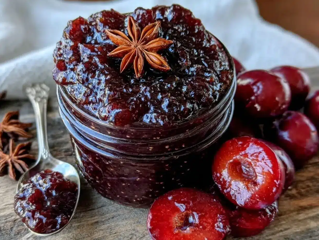 vanilla bean plum jam preparation steps