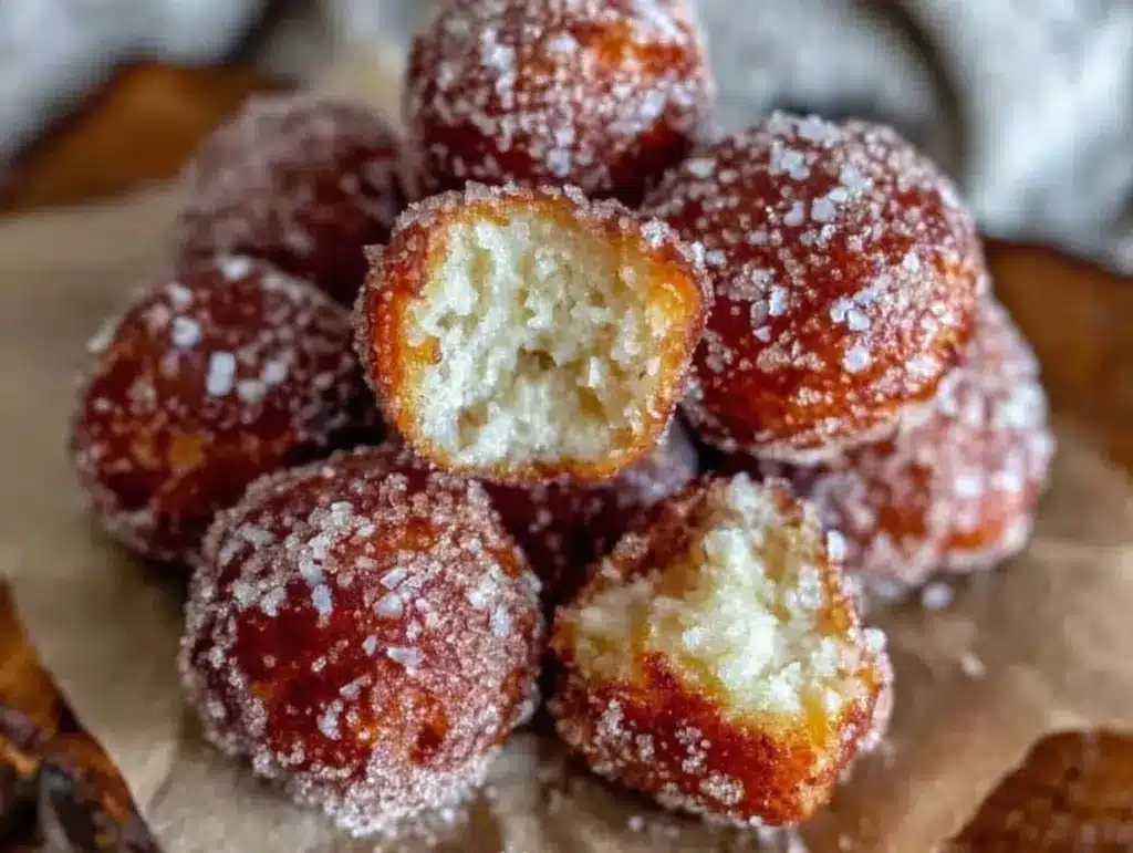 apple cider donut holes - featured image