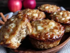 apple cinnamon baked oatmeal cups - featured image