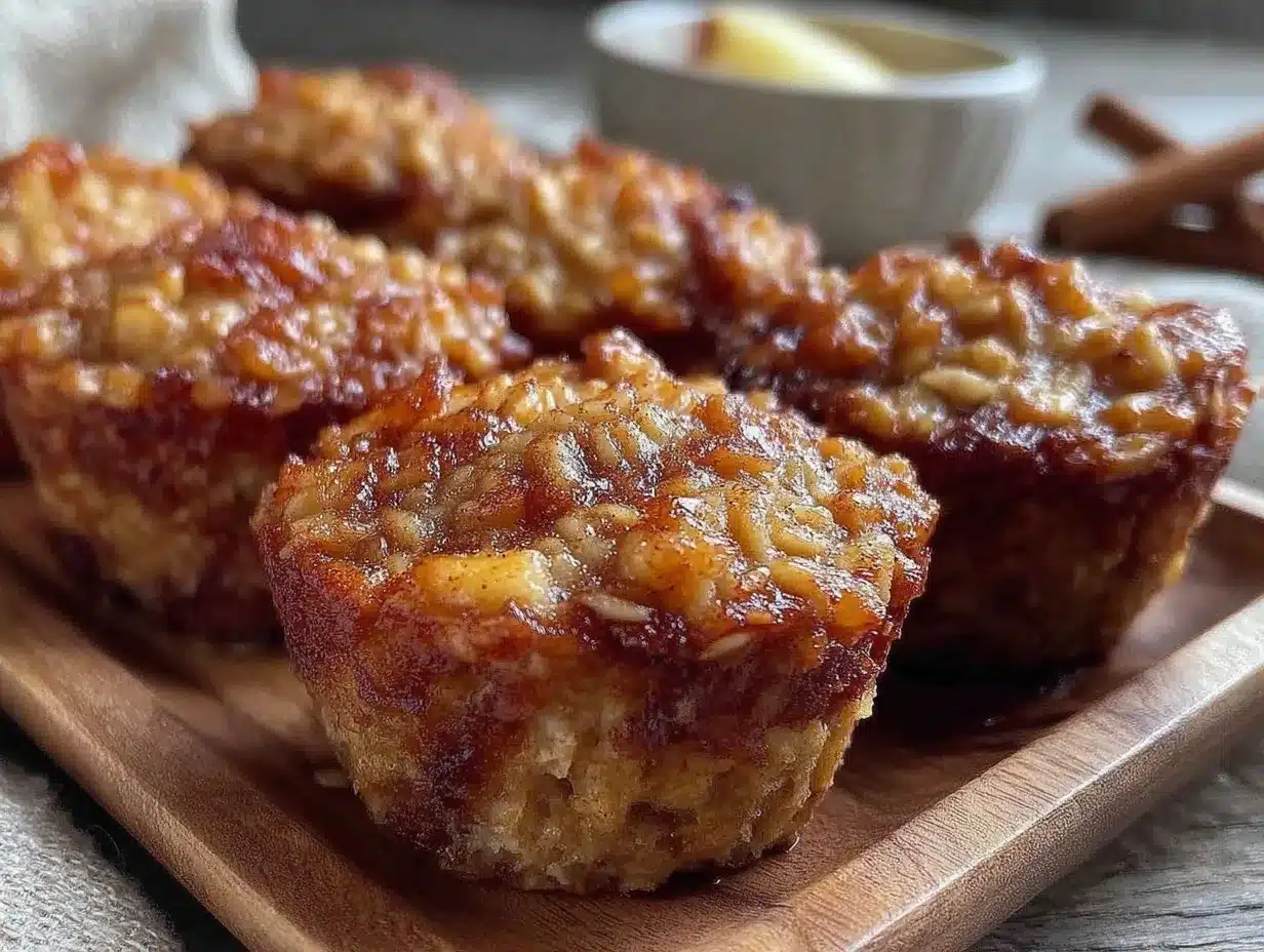 apple cinnamon baked oatmeal cups preparation steps