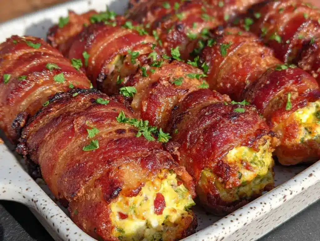 bacon-wrapped jalapeño popper corn dogs - featured image